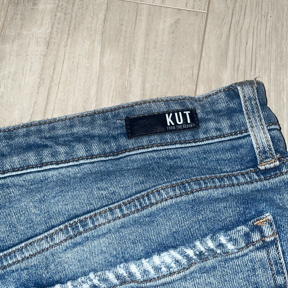 KUT FROM THE KLOTH High Rise Short In Medium Wash Size 12 - Picture 5 of 7